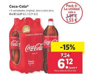 Lidl Coca-cola oferta