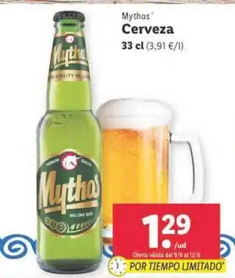 Lidl Mythos Cerveza oferta