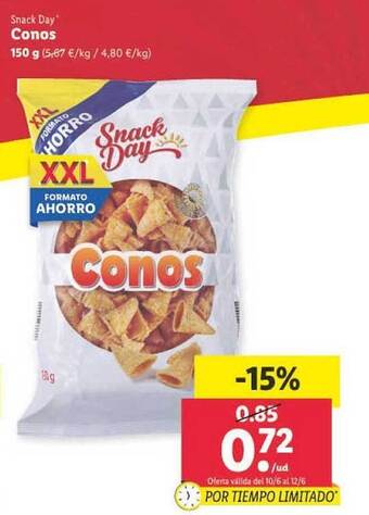 Lidl Snack Day Conos oferta