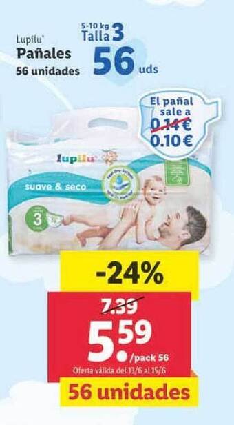 Lidl Lupilu Pañales oferta