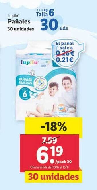 Lidl Lupilu Pañales oferta