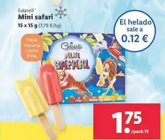 Lidl Gelatelli Mini Safari oferta