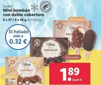 Lidl Gelatelli Mini Bombón Con Doble Cobertura oferta