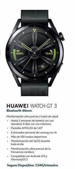 Movistar Huawei Watch Gt 3 oferta