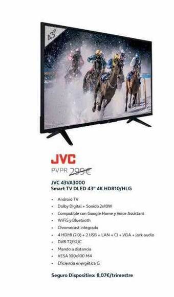 Movistar Jvc 43va3000 Smart Tv Dled 43 oferta