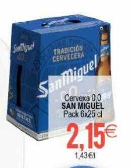 Plenus Supermercados Cervexa 0.0 San Miguel oferta