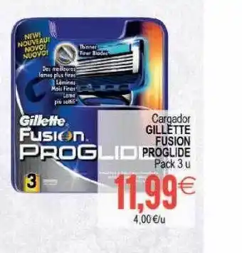 Plenus Supermercados Cargador Gillette Fusion Proglide oferta