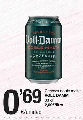 SPAR Fragadis Cerveza Doble Malta Voll Damm oferta