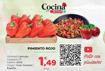 SPAR Gran Canaria Pimiento Rojo oferta
