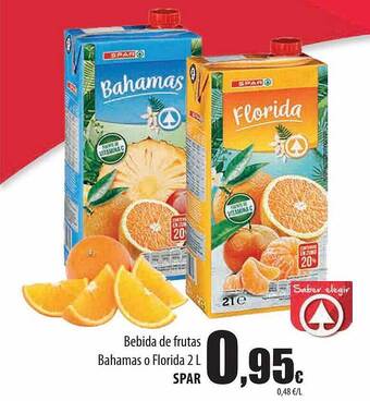 Spar Tenerife Bebida De Frutas Bahamas O Florida Spar oferta