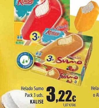 Spar Tenerife Helado Sumo Kalise oferta