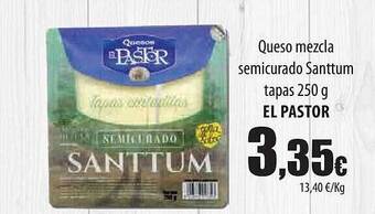 Spar Tenerife Queso Mezcla Semicurado Santtum Tapas El Pastor oferta