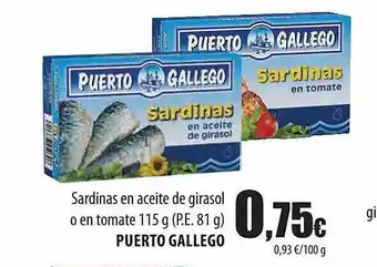 Spar Tenerife Sardinas En Aceite De Girasol O En Tomate Puerto Gallego oferta