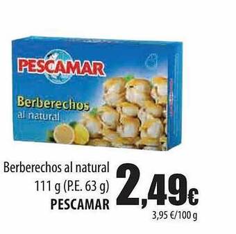 Spar Tenerife Berberechos Al Natural Pescamar oferta