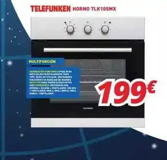 Mi electro Telefunkan Horno Tlk105mx oferta