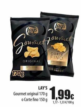 Spar Tenerife Lay's Gourmet Original O Corte Fino oferta