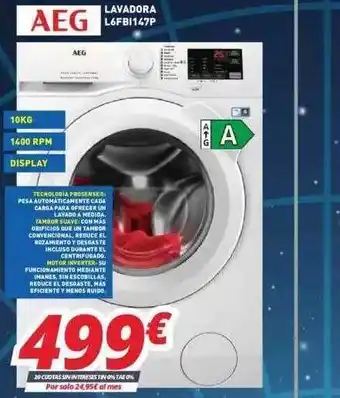 Mi electro Aeg Lavadora L6fbii147p oferta