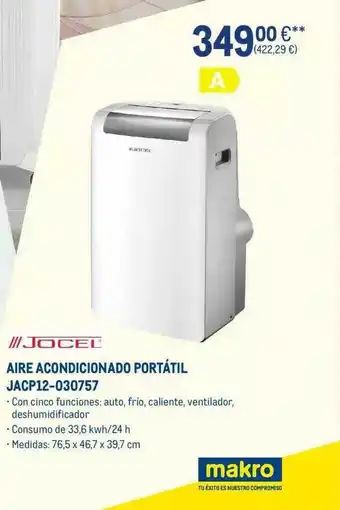 Makro Aire Acondicionado Portátil Jacp12-030757 oferta