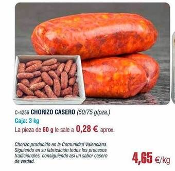 Abordo Chorizo Casero oferta
