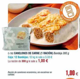 Abordo Canelones De Carne oferta