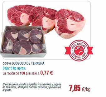 Abordo Osobuco De Ternera oferta