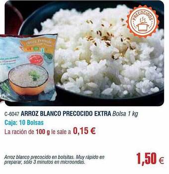 Abordo Arroz Blanco Precocido Extra oferta