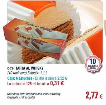 Abordo Tarta Al Whisky oferta