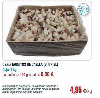 Abordo Taquitos De Caella oferta