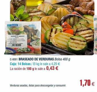 Abordo Braseado De Verduras oferta