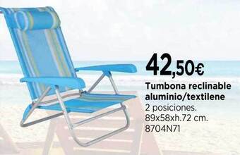Cadena88 Tumbona Reclinable Aluminio Textilene oferta