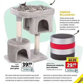 Lidl Zooari Rascador Para Gatos Hohle Der Lowen Sistema De Relajación Para Animales oferta