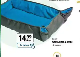 Lidl Zoofari Cama Para Perros oferta