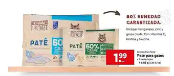 Lidl Coshida Pure Taste Paté Para Gatos oferta