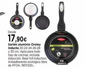 Cadena88 Sartén Aluminio Oroley Inducta oferta