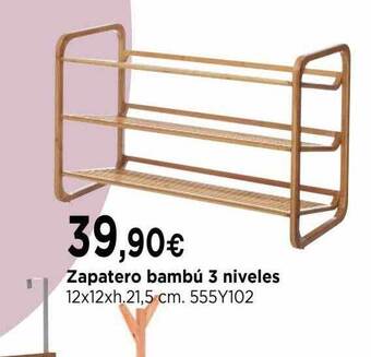 Cadena88 Zapatero Bambú 3 Niveles oferta