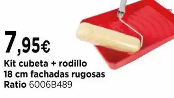 Cadena88 Kit Cubeta + Rodillo 18 Cm Fachadas Rugosas Ratio oferta