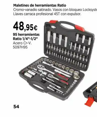 Cadena88 Maletines De Herramientas Ration 95 Herramientas Ratio 1 4 oferta