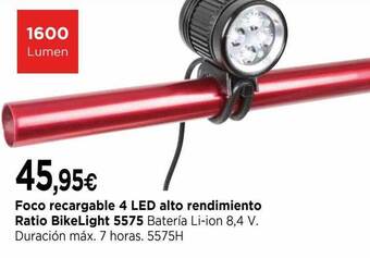 Cadena88 Foco Recargable 4 Led Alto Rendimiento Ratio Bikelight 5575 oferta