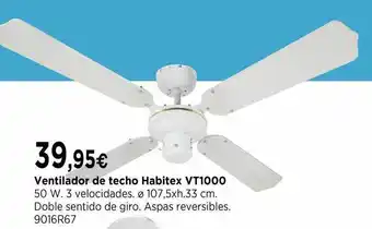 Cadena88 Ventilador De Techo Habitex Vt1000 oferta
