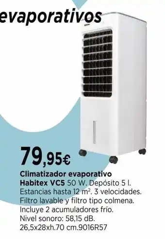 Cadena88 Climatizador Evaporativo Habitex Vc5 oferta
