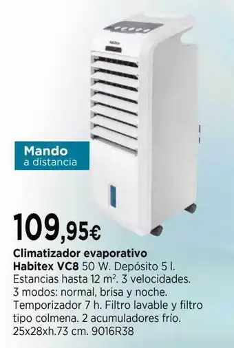 Cadena88 Climatizador Evaporativo Habitex Vc8 oferta