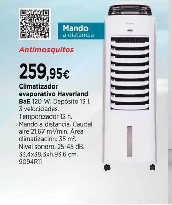 Cadena88 Climatizador Evaporativo Haverland Bae oferta