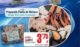 Abordo Preparado Paella De Marisco oferta
