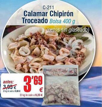 Abordo Calamar Chipirón Troceado oferta