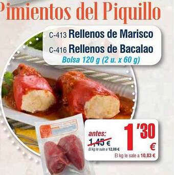 Abordo Rellenos De Marisco Rellenos De Bacalao oferta