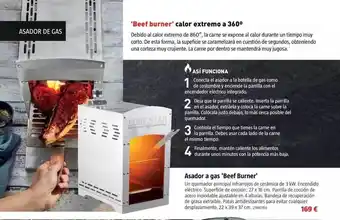Bauhaus Asador A Gas 'beef Burner' oferta