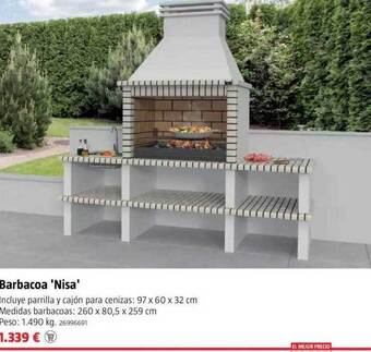Bauhaus Barbacoa 'nisa' oferta