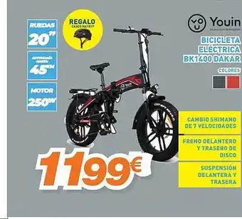 Pascual Martí Bicicleta Eléctrica Bk1400 Dakar Youin oferta