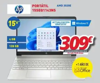 Mi electro HP Portátil 15SEQ1143NS oferta