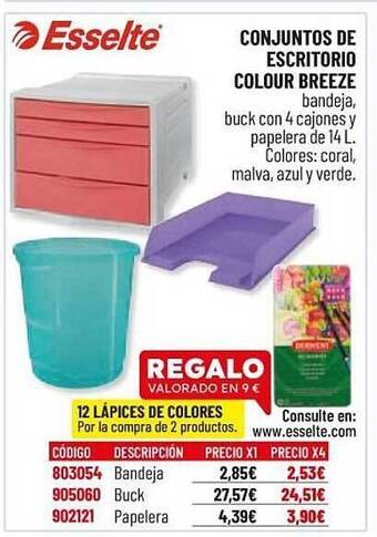 Carlin Esselte Conjuntos De Escritorio Colour Breeze oferta